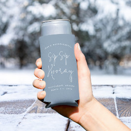 『Sip Sip Hooray』パーソナライズドバチェロレッテパーティー スリム缶クーラー