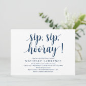 SIP、SIP、Hooray、ブライダルシャワーお祝いInvita 招待状 (スタンド正面)