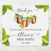 sip、sip、hooray!モスクワマレをテーマにしたブライダルシャワー ビールラベル (シングルラベル)