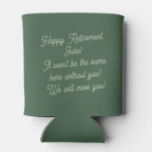 Sip Sip Hooray I’m Retired Photo Retirement Party 缶クーラー (裏面)
