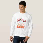 Sip Sip Hooray Wine Splash Graphic Men Sweatshirt スウェットシャツ (正面フル)
