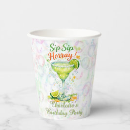 Sip Sip Sip Horray バブル 誕生日パーティー 紙コップ