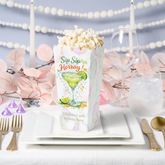 Sip Sip Sip Horray Bubbles Birthday Party フェイバーボックス (ウェディング)