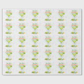 Sip Sip Sip Horray Bubbles Birthday Party ラッピングペーパー (フラット)