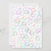 Sip Sip Sip Horray Bubbles Birthday Party 招待状 (裏面)