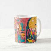 Sip、Sketch、Savor:作成する方法を学ぶ コーヒーマグカップ (正面右)