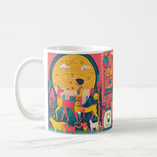 Sip、Sketch、Savor:作成する方法を学ぶ コーヒーマグカップ (左)