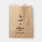 Sip, Smile & Celebrate フェイバーバッグ (正面)