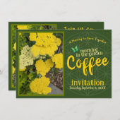 Sip Smile & Celebrate Coffee Morning in the Garden 招待状 (正面/裏面)
