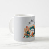 Sip & stay mug AI art  コーヒーマグカップ (正面左)