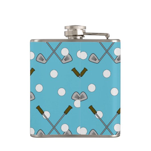 Sip & Swing – Light Blue Golf Club Flask フラスク (裏面)