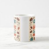 「Sip & Synologue:すべての笑わされるコーヒーの引用文 モーフィングマグカップ (中央)