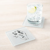 Sip Watch Retriever ガラスコースター (アングル)