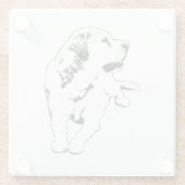 Sip Watch Retriever ガラスコースター (裏面)