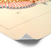 "Siphonophorae"ヴィンテージイラストレーション ポスター (角)