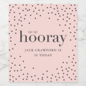 siphooray誕生日ボトルラベル ワインラベル (シングルラベル)