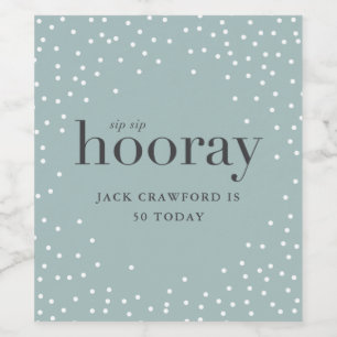 siphooray誕生日ボトルラベル ワインラベル