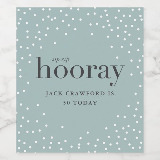 siphooray誕生日ボトルラベル ワインラベル (シングルラベル)