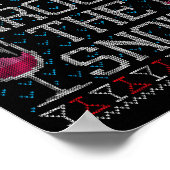 Sipn' Through The Snow Red Wine Ugly Christmas Swe ポスター (角)