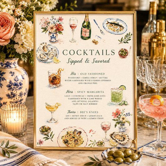 Sipped & Savored Coastal Supper Club ポスター