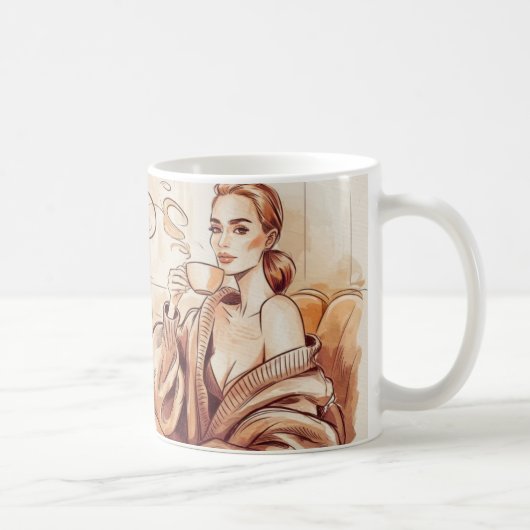 Sippinの成功 – コーヒ感動的ー コーヒーマグカップ (右)