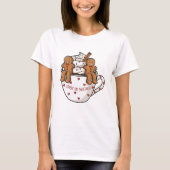 Sippin’ On Sweetness Gingerbread Cocoa Art Tシャツ (正面)