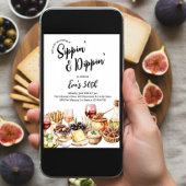 Sipping and Dipping Charcuterie Any Age Birthday 招待状