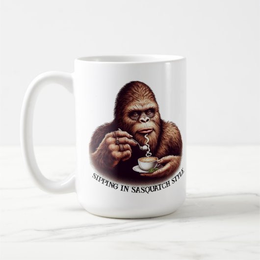 Sipping inサスカッチスタイル コーヒーマグカップ (左)