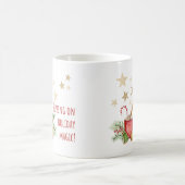 Sipping on Holiday Magic Mug–Christmas Coffee Mug コーヒーマグカップ (中央)