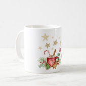 Sipping on Holiday Mug – Cozy Christmas Coffee Mug コーヒーマグカップ (正面左)