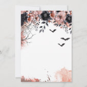 Sipsがダウンに行こうとしているハローウィンパーティ招待状 招待状 (裏面)