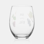 Sipsの実在おもしろい取得 ステムなしワイングラス (裏面)