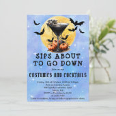 SipsダウンするMartiniハローウィンパーティ 招待状 (スタンド正面)