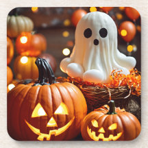 Sips:不気味ハロウィーン懸命プラスチックのコースター