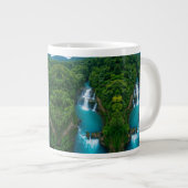 "Sips by the秋 – トロピカルウォーターフォール ジャンボコーヒーマグカップ (正面右)