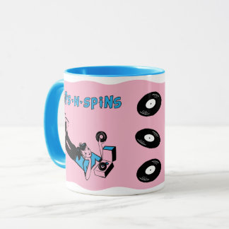 Sips 'n' Spins "Tune Tote" スタイル マグカップ