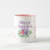 Sips of Love - Happy Mother's Day Mugs ツートーンマグカップ (中央)