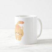 ☕🐾 Sips & Stickers - Purr-fect Cat コーヒーマグカップ (正面右)