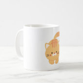 ☕🐾 Sips & Stickers - Purr-fect Cat コーヒーマグカップ (正面左)