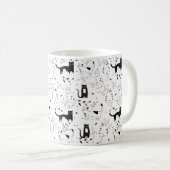 Sips & Stickers - Purr-fect Cat Vibes Mug コーヒーマグカップ (正面右)