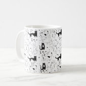 Sips & Stickers - Purr-fect Cat Vibes Mug コーヒーマグカップ (正面左)