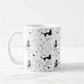 Sips & Stickers - Purr-fect Cat Vibes Mug コーヒーマグカップ (左)
