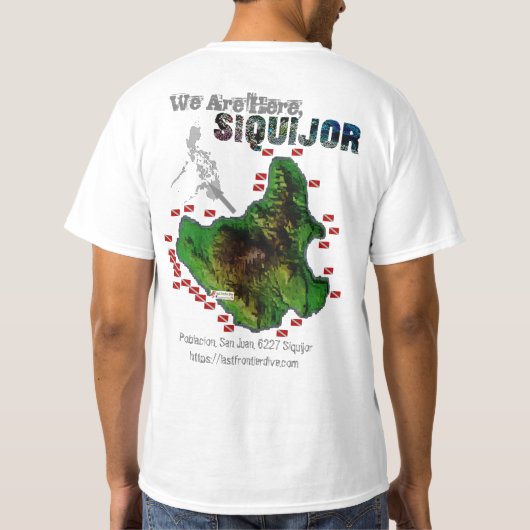 Siquijor Map【Back Print Only】 Tシャツ (裏面)