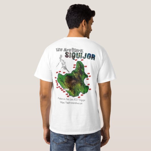 Siquijor Map【Back Print Only】 Tシャツ (裏面フル)