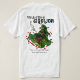 Siquijor Map【Back Print Only】 Tシャツ