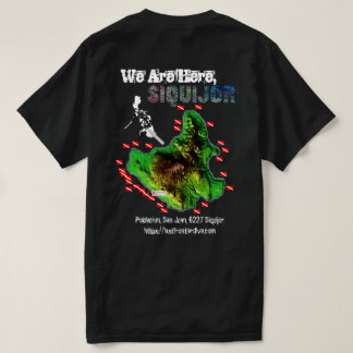 Siquijor Map【Back Print Only】 Tシャツ