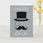 Sir誕生日カードのように年を取る カード (黄色い花)