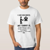 Sir – 不適切 – alot '私は大きなバストが好き'ティー tシャツ (正面)