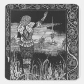 Sir Bedivereが剣エクスカリバーをキャストする方法 スクエアシール (正面)