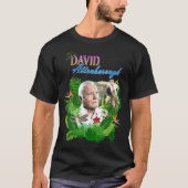 Sir David Attenborough – フラワー Tシャツ (正面)